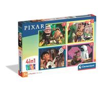 Clementoni – Puzzle enfant Pixar 4 en 1 – 3 ans et + – Jeu évolutif – Idée cadeau