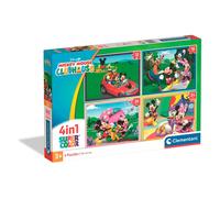 Clementoni Puzzle Enfant Mickey Mouse 4 en 1 - 3 ans et +