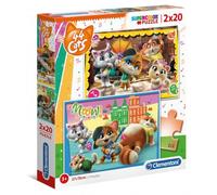 Clementoni Puzzle - 44 chats 2 x 20 pièces