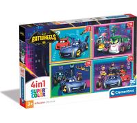 Clementoni Puzzle 4en1 SuperKolor Batwheels 21529