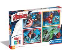 Clementoni Puzzle 4In1 Avengers Marvel 21525