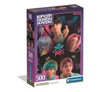 Clementoni - Puzzle 500 pièces K-Pop Demon Hunters - Dès 14 ans - Poster inclus - Boîte compacte