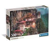 Clementoni - Puzzle 500 Pièces The Tiger’s Nest - 14 Ans et + - Jeu de société Paysage spectaculaire - Idée Cadeau