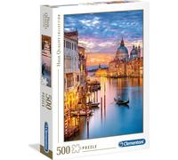 Clementoni - 35056 - Puzzle - 1000 Pièces - Lumineux Canal de Venise - Jeu de Création et Logique pour Enfants - à Partir de 14 Ans et plus - Collection