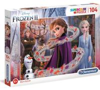 Clementoni Puzzle à paillettes Disney Congelé 2, 104pcs.