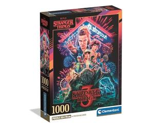 Clementoni Puzzle Adultes Stranger Things Compact Box 1000 Pièces 70x50 cm Dès 14 Ans