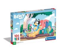 Clementoni Puzzle 104 pièces Bluey – Supercolor, jeu éducatif 6 ans+ – Multicolore – 48,5 x 33,5 cm