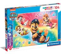 CLEMENTONI Puzzle brillant Paw Patrol : Chase 104 pièces