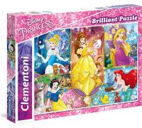 CLEMENTONI Puzzle brillant Princesses Disney 104 pièces