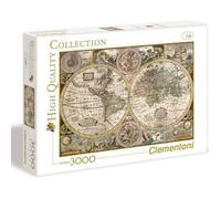 Clementoni - Puzzle Carte Antique - 3000 pièces - A partir de 10 ans - Fabriqué en Italie