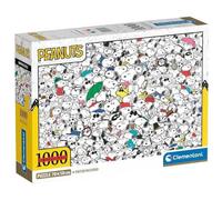 Clementoni – Puzzle 1000 pièces – Impossible Snoopy – Écologique, poster 70 x 50 cm, Adultes 18+