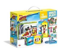 Clementoni – Multiplay Cube Puzzle – Mickey and the Roadster Racers – 12 pièces – Disney
