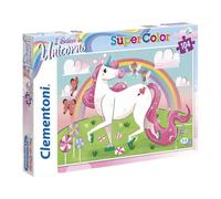 Clementoni Puzzle Supercolor 27109 – Licorne brillante 104 pièces – Dès 6 ans