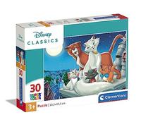 Clementoni | Puzzle Disney Aristochats 3ans + | 30 Pièces | Jeu de Société Enfant | Puzzle Éducatif et Motricité Fine | Grosses Pièces Adaptées | Scène avec Duchesse et Chatons