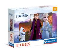 Clementoni Puzzle Disney Frozen 12 pièces – Cube Supercolor, 3-5 ans, Fabriqué en Italie
