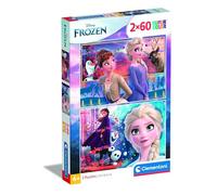 Clementoni | Puzzle Disney Frozen 2 - 2×60 Pièces | Puzzles Éducatifs Enfants 4 Ans+ | Elsa, Anna, Olaf | Motricité, Logique, Observation | Jeu Calme | Format 27 x 19 cm | Jeu de Societé Enfants