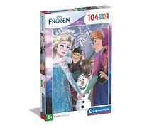 Clementoni Puzzle Disney Frozen Supercolor 104 pièces 6 ans+ 48,5×33,5 cm Activité éducative