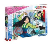 Puzzle Disney Mulan 104 pièces - CLEMENTONI - Pour Enfant de 4 ans et plus - Licence Disney Princesses