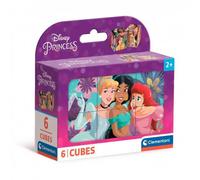 Clementoni Puzzle Disney Princess Cube Supercolor 6 pièces – 2-4 ans – Fabriqué en Italie 40660