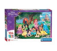Clementoni Puzzle Disney Super Color Princesses 104 pièces Multicolore