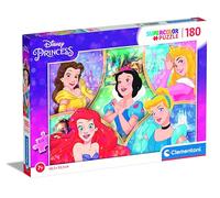 Clementoni | Puzzle Disney - Princesses pour Enfants 7 Ans+ | Supercolor | Puzzle 180 Pièces à Assembler | Illustrations Colorées | Développe Observation, Logique et Motricité Fine | Ideé Cadeau