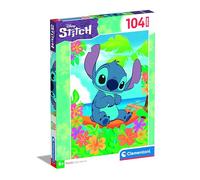 Clementoni | Puzzle Disney Stitch 104 Pièces Enfant 6 Ans+ | Supercolor Éducatif | Observation Motricité Logique | Coffret Recyclé Dessin Animé | Idée Cadeau Garçon Fille Anniversaire Noël