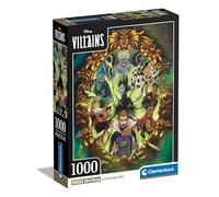 Clementoni | Puzzle Disney Villains 1000 Pièces pour Adultes 14 Ans+ | Panorama 98x33 cm | Poster Inclus | Méchants Classiques Disney | Jeu de Société | Détente |Jeu de société pour Adultes