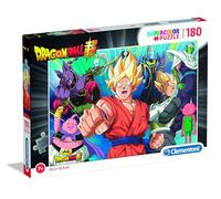 Clementoni | Puzzle Dragon Ball Super 180 Pièces pour Enfants 7 Ans+ | Supercolor | Puzzle Enfant 48,5 x 33,5 cm | Jeu de Concentration | Cadeau Fille Garçon | sans Écran | Activité Manuelle