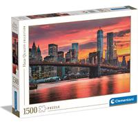 CLEMENTONI Puzzle East River au crépuscule, États-Unis 1500 pièces