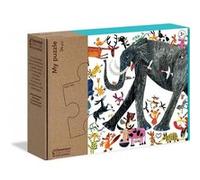 Puzzle Écologique Éléphant - Clementoni - 24 pièces - Animaux - Enfant - Multicolore