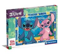 Clementoni | Puzzle Éducatif Disney Stitch 104 Pièces Enfant 4 Ans+ | Supercolor | Jeu Calme Motricité Observation | Coffret Recyclé | Cadeau Anniversaire ou Noël | Pièces Manquantes Incluses