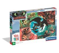 Clementoni - Puzzle Enfant 104 Pièces Dragon Trainer - Fabriqué en Italie, 25035