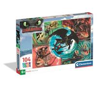 Clementoni - Puzzle Enfant 104 Pièces Dragon Trainer - Fabriqué en Italie, 25035