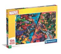 Clementoni Puzzle enfant Marvel Heroes vs Villains 104 pièces Fabriqué en Italie Réf. 25059