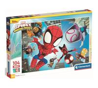 Clementoni - Puzzle Enfant 104 Pièces Spidey and His Amazing Spiderman-Fabriqué en Italie, 23777