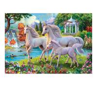 Clementoni - Puzzle Enfant 180 Pièces Unicorns at The Waterfall - Fabriqué en Italie, 29794