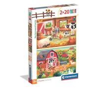Puzzle CLE 2x20 SuperKolor TheFarmyardFamily 24818