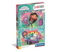 Clementoni - Puzzle Enfant 2X60 Pièces Gabby'S Dollhouse - Fabriqué en Italie, 24819