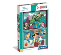 Clementoni - Puzzle Enfant 2X60 Pièces WD Classic Walt Disney - Fabriqué en Italie, 24823