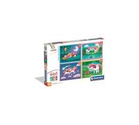 Clementoni - Puzzle Enfant 4In1 (72 Pièces) A Day with Unicorns - Fabriqué en Italie, 21740