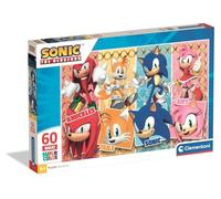Clementoni - Puzzle Enfant 60 Pièces Sonic - Fabriqué en Italie, 26073