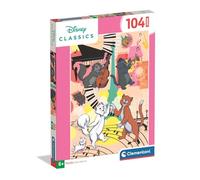 Clementoni - Puzzle Enfant Aristochats Super 104 Pièces - 6 Ans et + - Jeu de société Disney Classique - Idée Cadeau