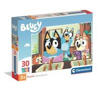 Clementoni - Puzzle Enfant Bluey 30 Pièces - 3 Ans et + - Jeu de société Enfant, Grandes pièces faciles, développement motricité - Idée Cadeau