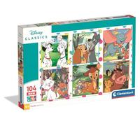 Clementoni - Puzzle Enfant Disney Classic Maxi 104 Pièces - 4 Ans et + - Jeu de société Enfant, Grands Personnages, pièces faciles - Idée Cadeau