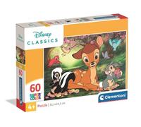 Clementoni - Puzzle Enfant Disney Classics 60 Pièces - 4 Ans et + - Jeu de société Enfant, héros Disney, Observation - Idée Cadeau
