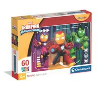 Clementoni Puzzle enfant Marvel Iron Man et ses amis incroyables 60 pièces 4 ans et +