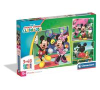 Clementoni Puzzle Enfant Mickey Mouse 3x48 pièces 5 ans et + – Idée cadeau Disney