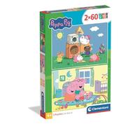 Clementoni – Puzzle enfant Peppa Pig – 2x60 pièces – 4 ans et +