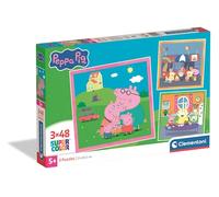 Clementoni - Puzzle Enfant Peppa Pig 3x48 Pièces - 5 Ans et + - Jeu de société Enfant - Idée Cadeau