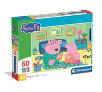 Clementoni - Puzzle Enfant Peppa Pig 60 Pièces - 4 Ans et + - Jeu de société Amusant, Dessin animé favori - Idée Cadeau Enfant